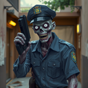 Gun Zombie, from Zombie Apocalypse